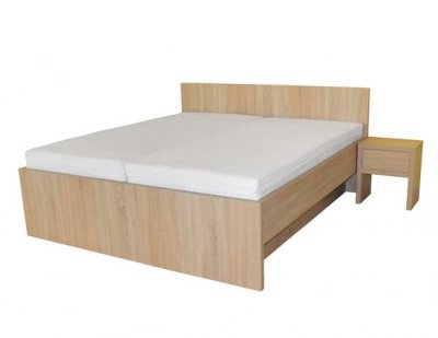 Moderní postel s plným čelem Tropea
