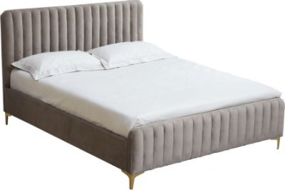 Postel Stairy 140x200, taupe / gold